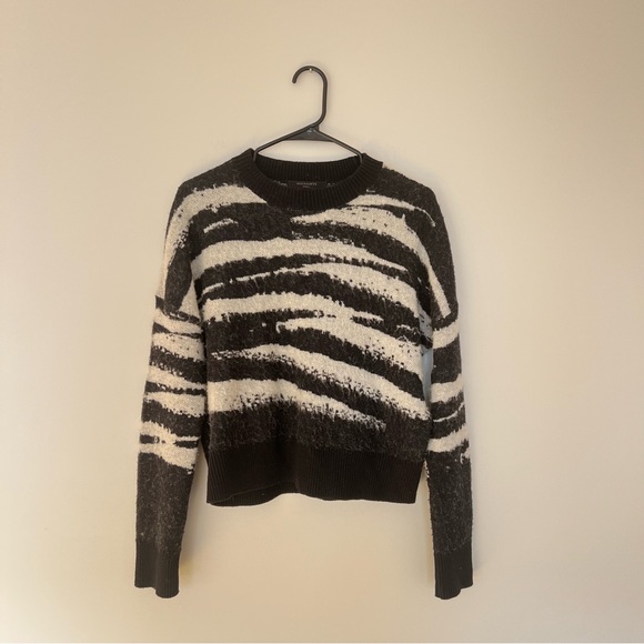 All Saints Ture Crew Neck Wool Blend Sweater - Picture 3 of 9